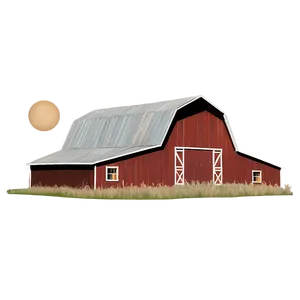 Classic Countryside Barn PNG Lei12