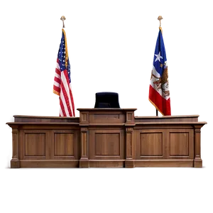 Classic Courtroom Setup PNG Idx