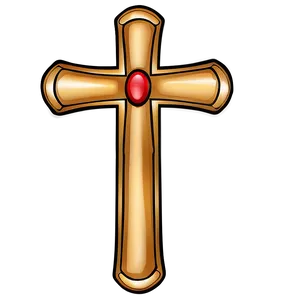 Classic Cross Outline PNG Mbx40 PNG
