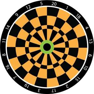 Classic Dartboard Design PNG image