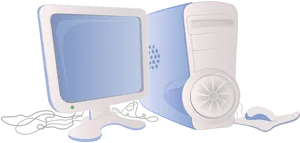 Classic Desktop Computer Illustration PNG image