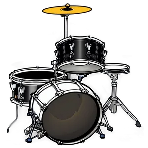 Classic Drum Kit Illustration Png 06212024 PNG image