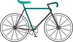 Classic Fixed Gear Bicycle Illustration
