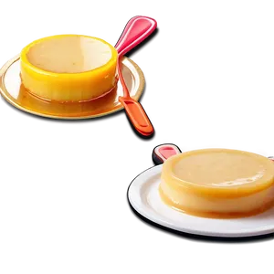 Classic Flan Dessert Preparation Png Wdq PNG image