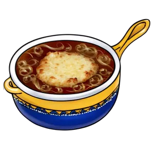 Classic French Onion Soup PNG Uog