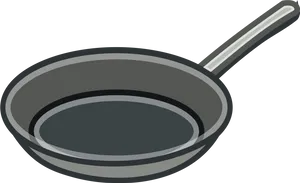 Classic Frying Pan Vector Illustration PNG image