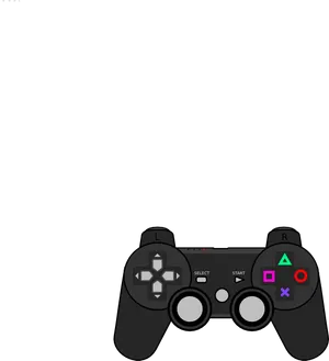 Classic Game Controller Silhouette PNG image