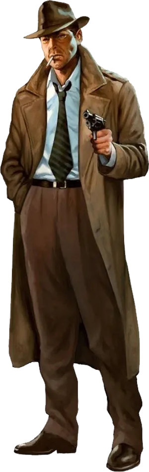 Classic Gangster Illustration