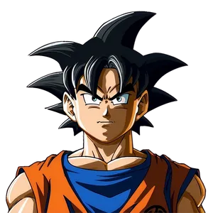 Classic Goku Hair Outline Png 06122024 PNG image