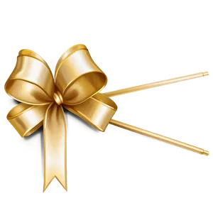 Classic Gold Bow PNG Ucy14