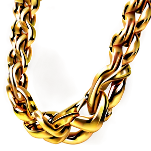 Classic Gold Chain PNG 05042024