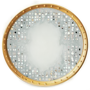 Classic Gold Circle Frame PNG 55