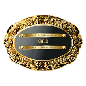 Classic Gold Plaque PNG 06262024 PNG