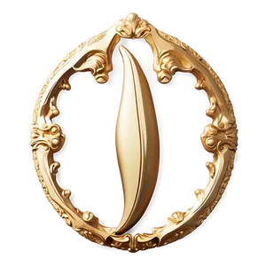 Classic Gold Plaque PNG Lmp76 PNG