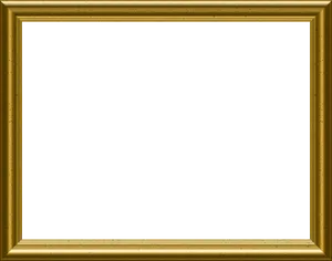 Classic Golden Photo Frame PNG image