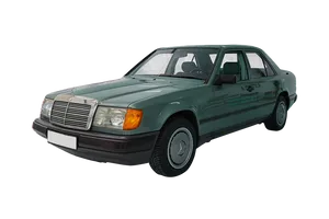 Classic Green Sedan Car