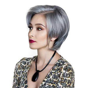 Classic Grey Hairdo Png Fux PNG image