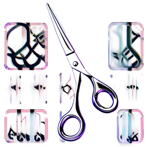 Classic Hair Trimming Scissors Png 1 PNG image