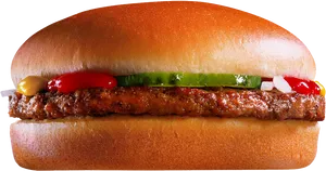 Classic Hamburger Mc Donalds PNG image