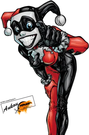 Classic Harley Quinn Animated Artwork