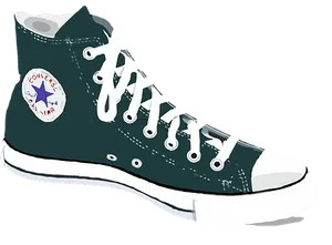 Classic High Top Sneaker Illustration