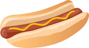Classic Hot Dog Illustration