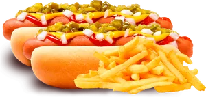 Classic Hot Dog With Fries