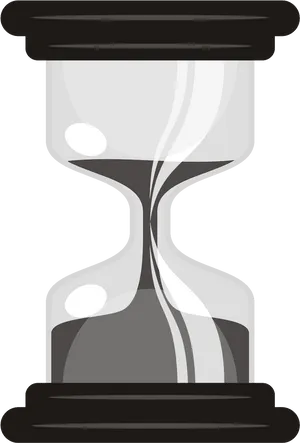 Classic Hourglass Vector Illustration PNG image