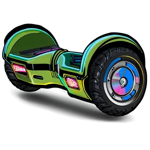 Classic Hoverboard Design PNG Hkm36 PNG