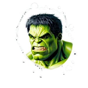 Classic Hulk Face PNG 41