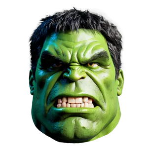 Classic Hulk Face PNG 82