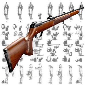 Classic Hunting Rifle Design Png 4 PNG image