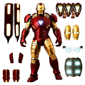 Classic Iron Man Armor Png Oag48 PNG image