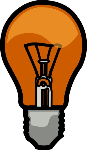 Classic Lightbulb Illustration PNG image