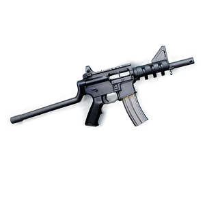 Classic M16 Rifle Png 06132024 PNG image