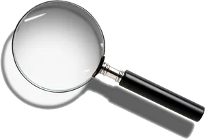 Classic Magnifying Glasson Black Background PNG image