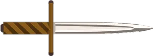 Classic Medieval Dagger Illustration PNG image