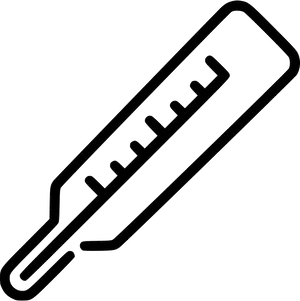 Classic Mercury Thermometer Icon