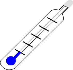 Classic Mercury Thermometer Illustration