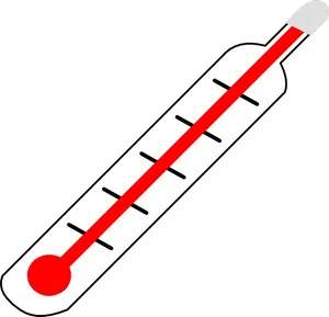 Classic Mercury Thermometer Vector