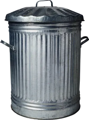 Classic Metal Trash Can