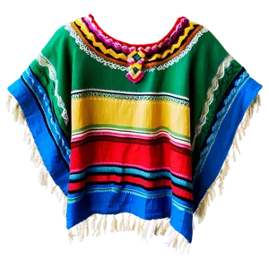 Classic Mexican Poncho Fabric Png Lkj PNG image