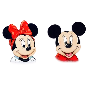 Classic Mickey And Minnie Png 06122024 PNG image