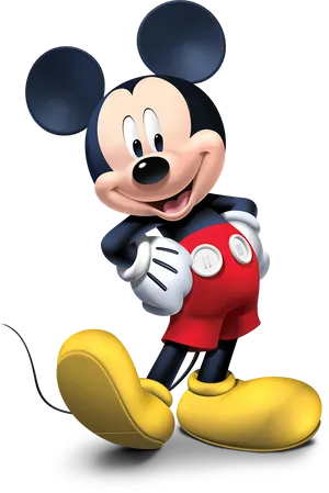 Classic Mickey Mouse Pose PNG image