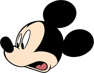 Classic Mickey Mouse Profile PNG image