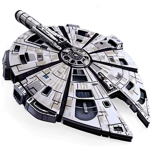 Classic Millennium Falcon Design PNG 80