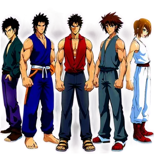 Classic Mugen Characters Lineup Png Whw PNG image