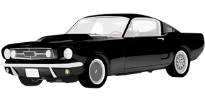 Classic Muscle Car Vector PNG image