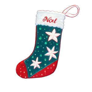 Classic Noel Stocking Png Sjs49 PNG image