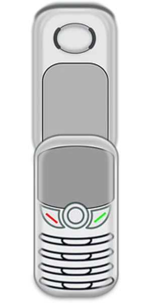 Classic Nokia Flip Phone Vector PNG image